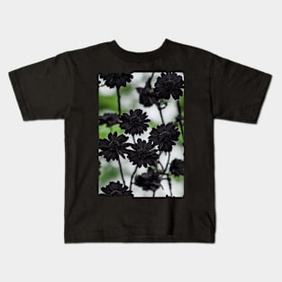 Beautiful Black Flowers, for all those who love nature #82 Kids T-Shirt